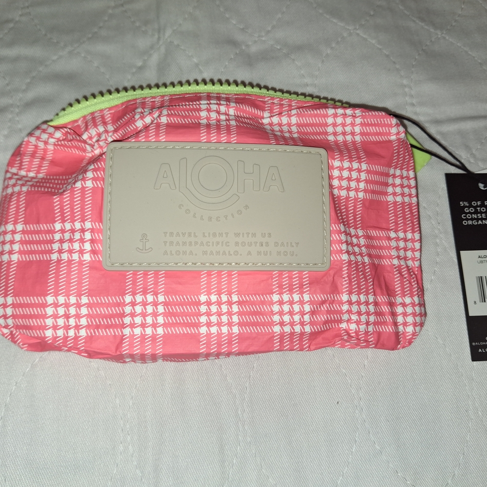 Aloha Collection Pink Plaid Women's Bag